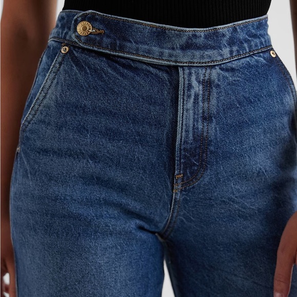 Express high rise dark wash jeans NWT - Picture 2 of 6